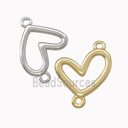 Copper Heart Connector Mixed