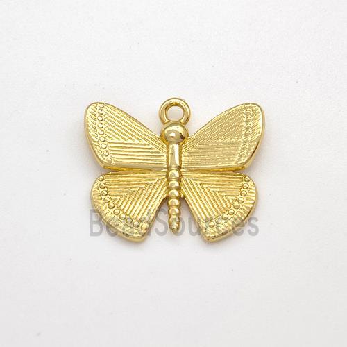 Copper Butterfly Pendant Gold Plated