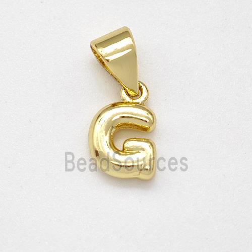 Copper Letter-G Pendant Gold Plated