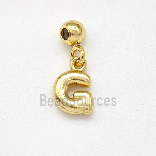 Copper Letter-G Pendant Gold Plated