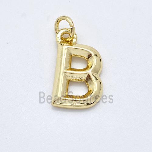 Copper Letter-B Pendant Gold Plated