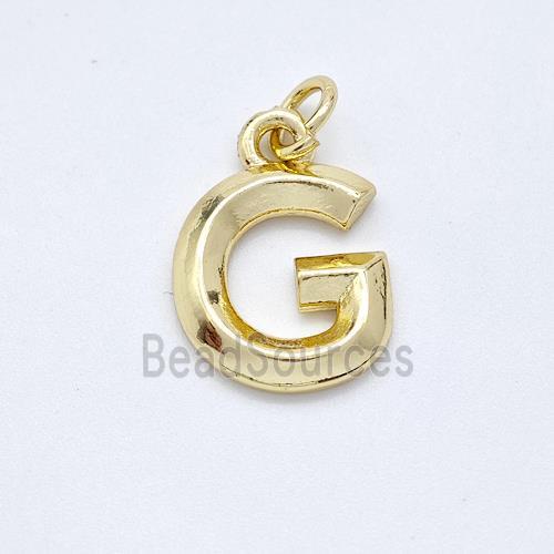 Copper Letter-G Pendant Gold Plated