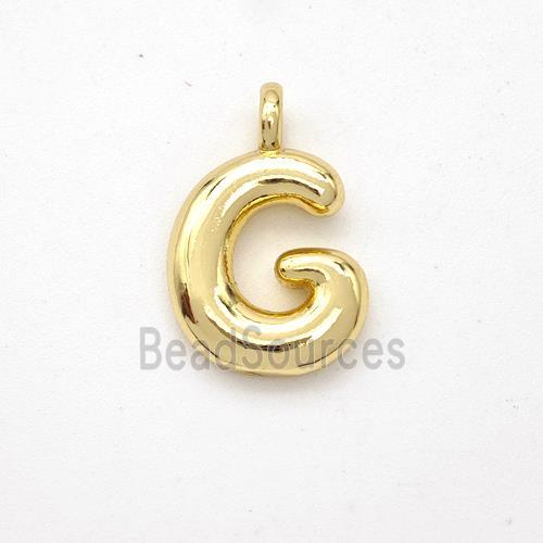 Copper Letter-G Pendant Gold Plated