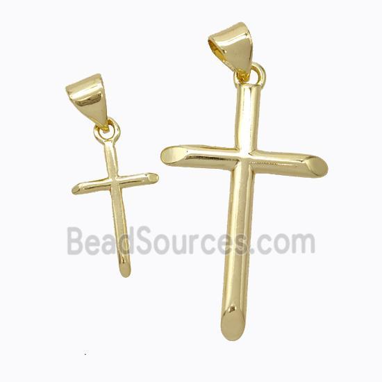 Copper Cross Pendant Gold Plated