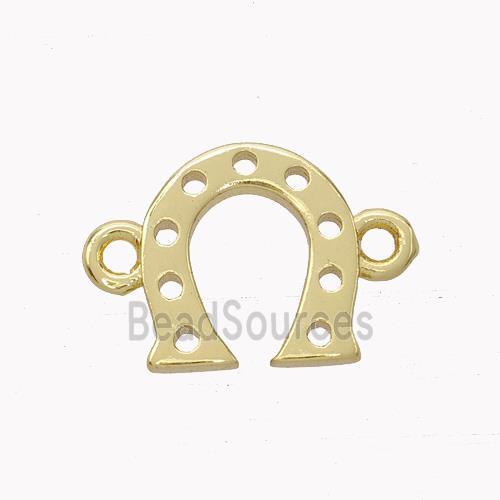 Copper Horseshoe Connector Gold Plated