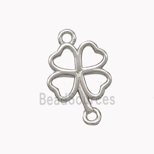 Copper Clover Connector Platinum Plated