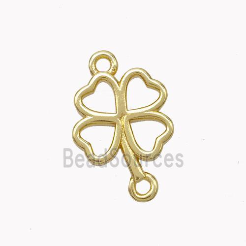 Copper Clover Connector Gold Plated