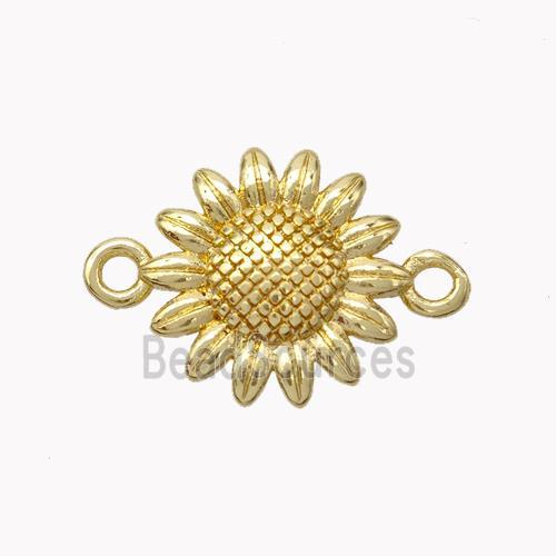 Copper Sunflower Connector Gold Plated