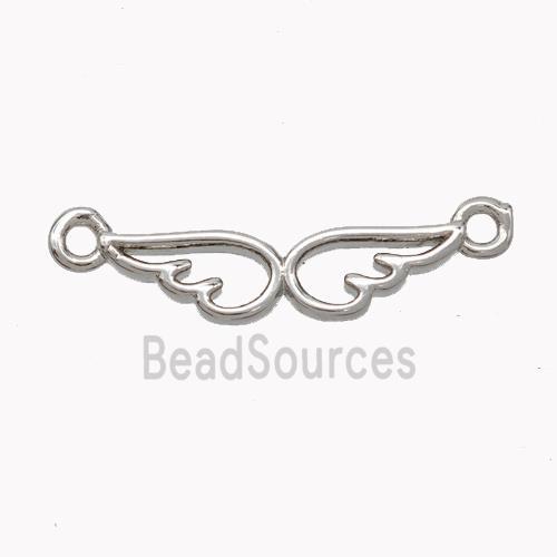 Copper Angelwings Connector Platinum Plated