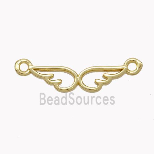 Copper Angelwings Connector Gold Plated