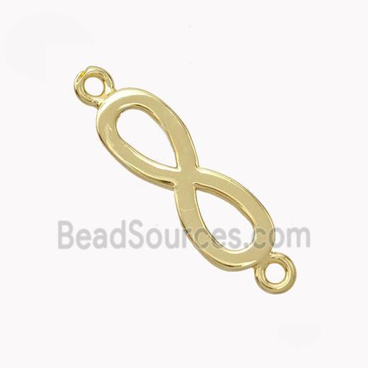 Copper Infinity Connector Gold Plated