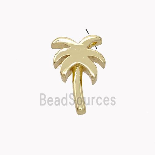 Copper Coconut-Tree Pendant Gold Plated