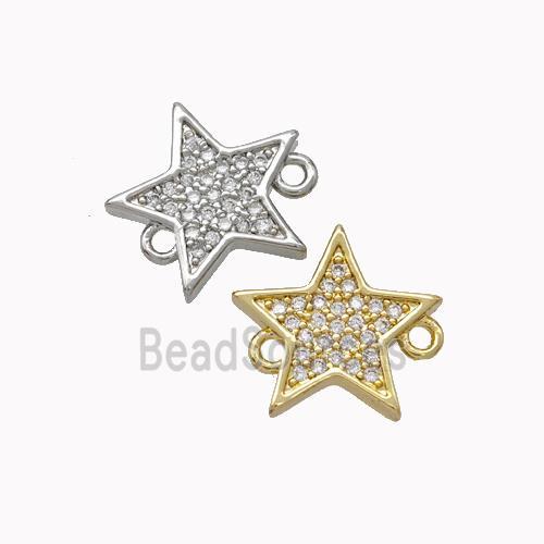 Copper Star Connector Micropave Zirconia Mixed