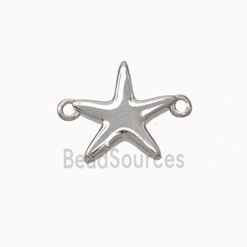 Copper Starfish Connector Platinum Plated