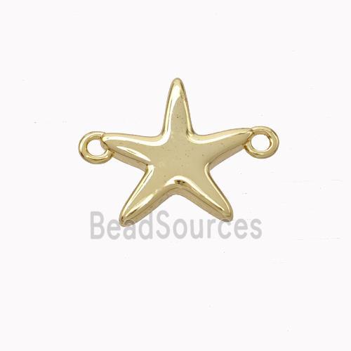 Copper Starfish Connector Gold Plated