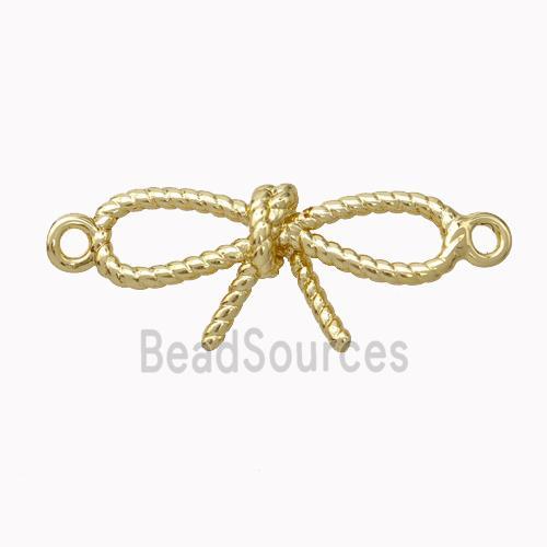 Copper Bowknot Connector Gold Plated