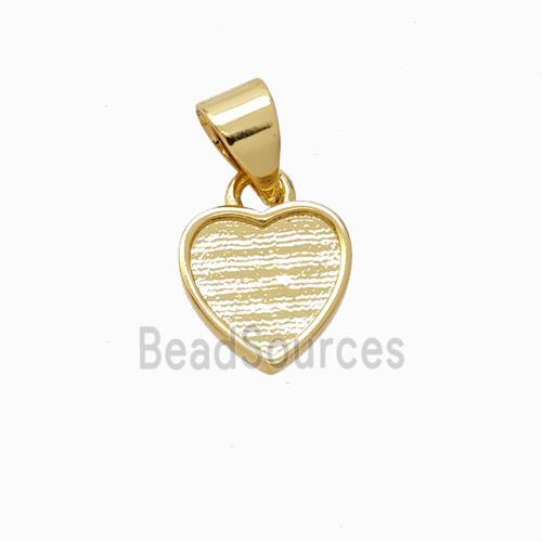 Copper Heart Pendant Gold Plated