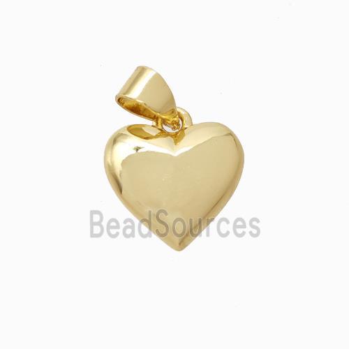 Copper Heart Pendant Gold Plated