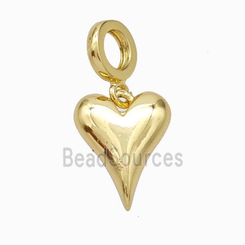 Copper Heart Pendant Gold Plated