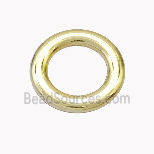 Copper Circle Ring Pendant Gold Plated