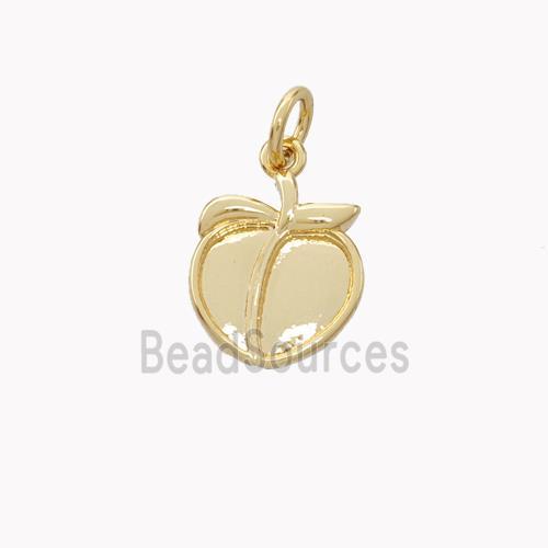 Copper Peach Pendant Gold Plated