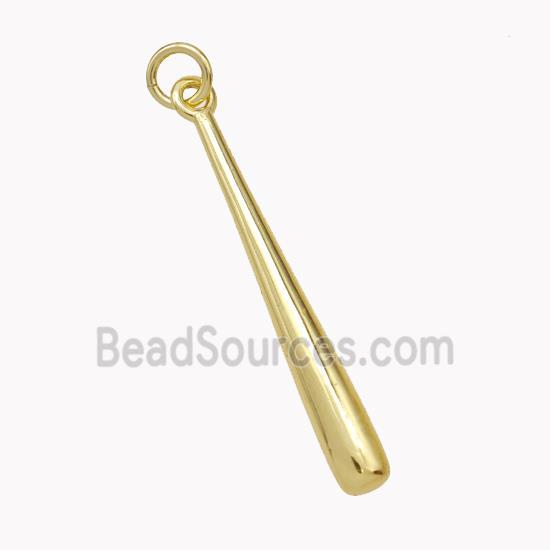 Copper Stick Pendant Gold Plated