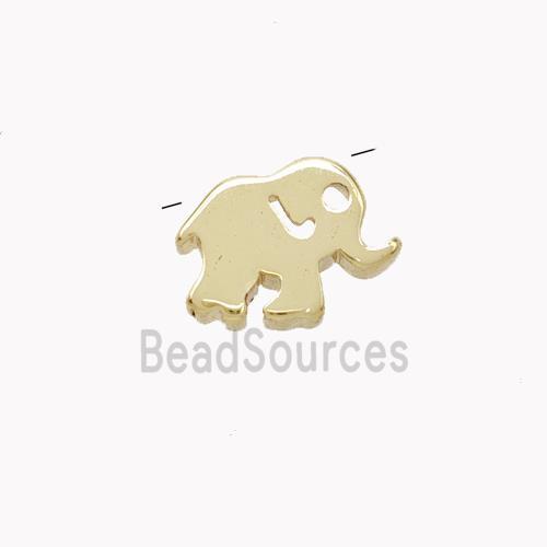 Copper Elephant Pendant Gold Plated