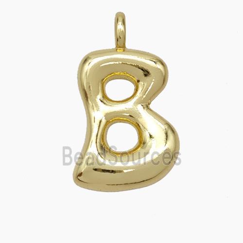 Copper Letter Pendant, Gold Plated