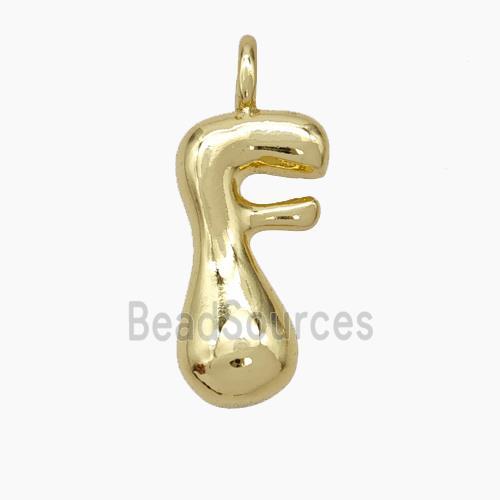 Copper Letter Pendant, Gold Plated