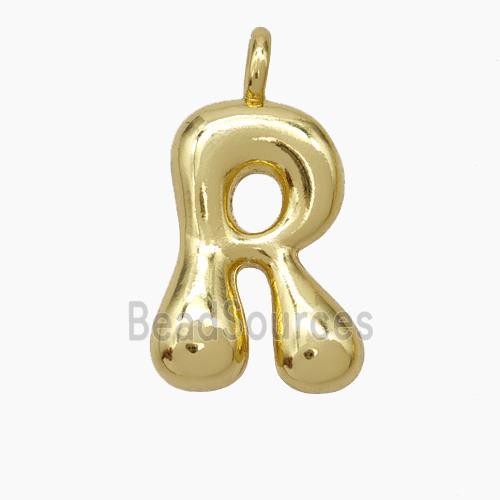 Copper Letter Pendant, Gold Plated