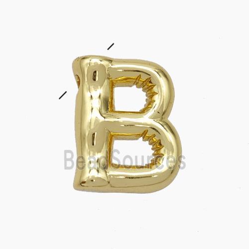 Copper Letter Pendant, Gold Plated