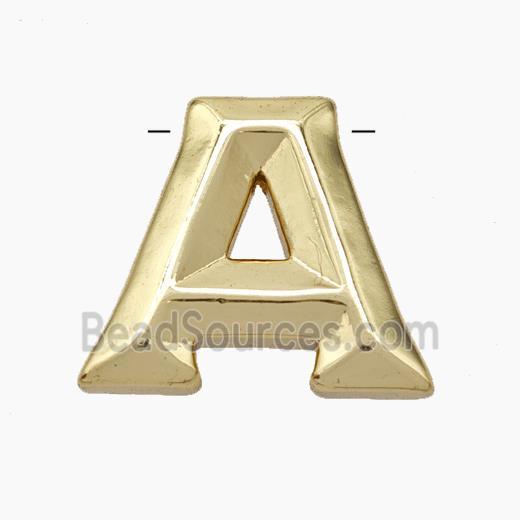 Copper Letter Pendant, Platinum Plated