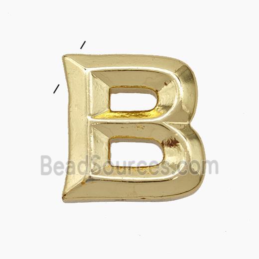 Copper Letter Pendant, Platinum Plated