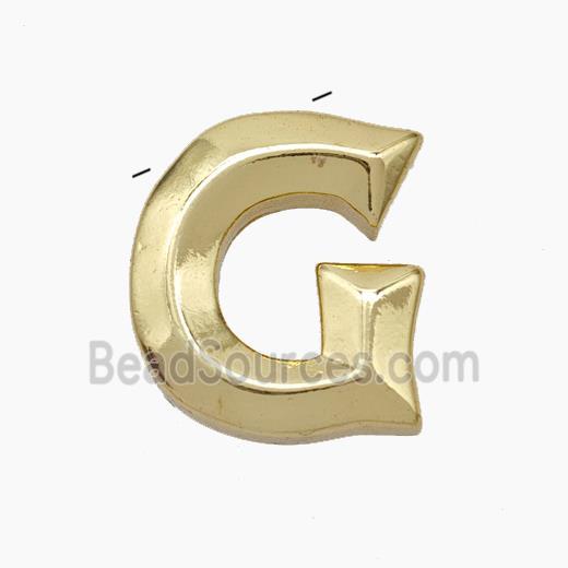 Copper Letter Pendant, Gold Plated