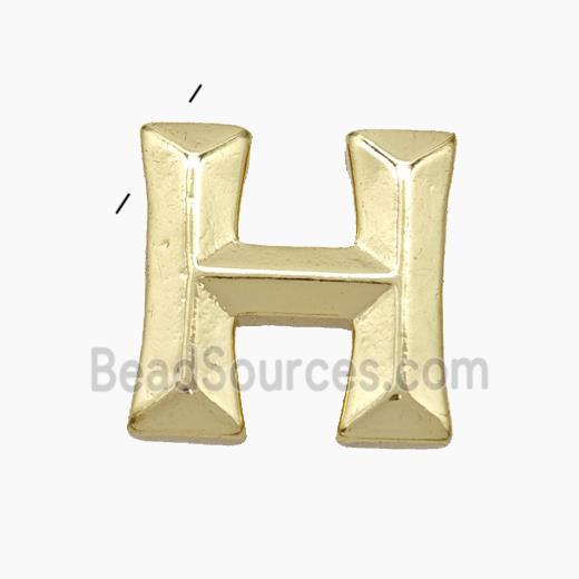 Copper Letter Pendant, Gold Plated