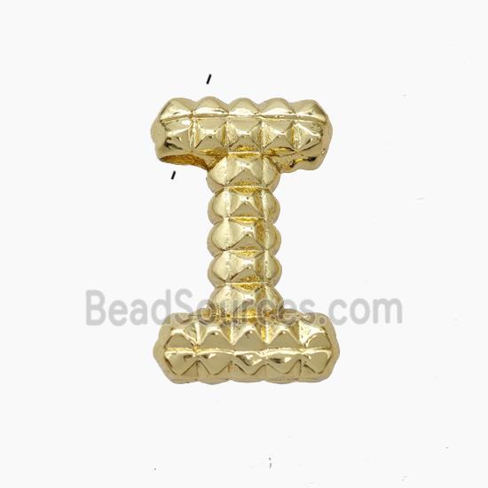 Copper Letter Pendant, Gold Plated