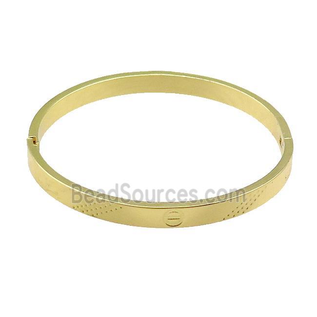 Copper Bangle Gold Plated