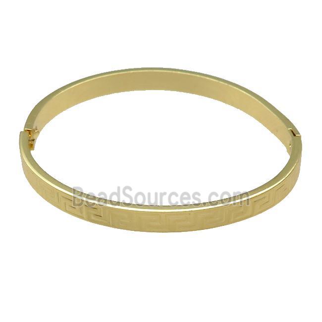 Copper Bangle Gold Plated