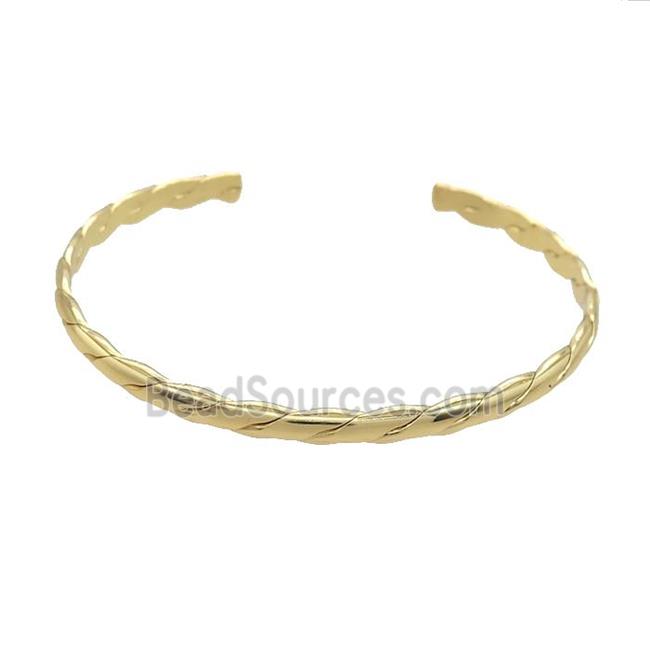 Copper Bangle Gold Plated