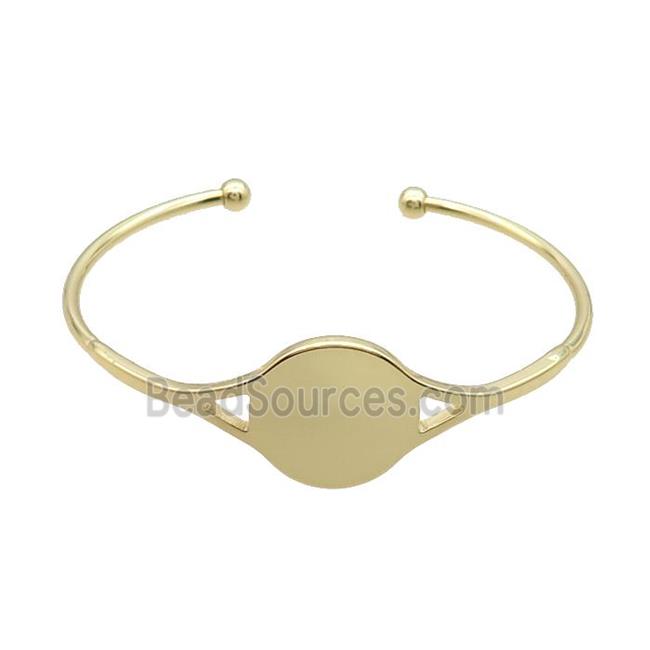 Copper Bangle Gold Plated