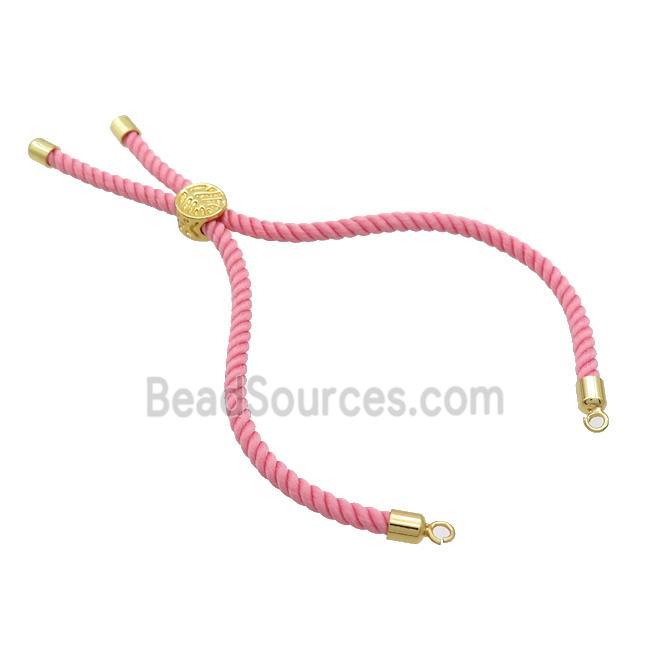 Pink Nylon Bracelet Cord