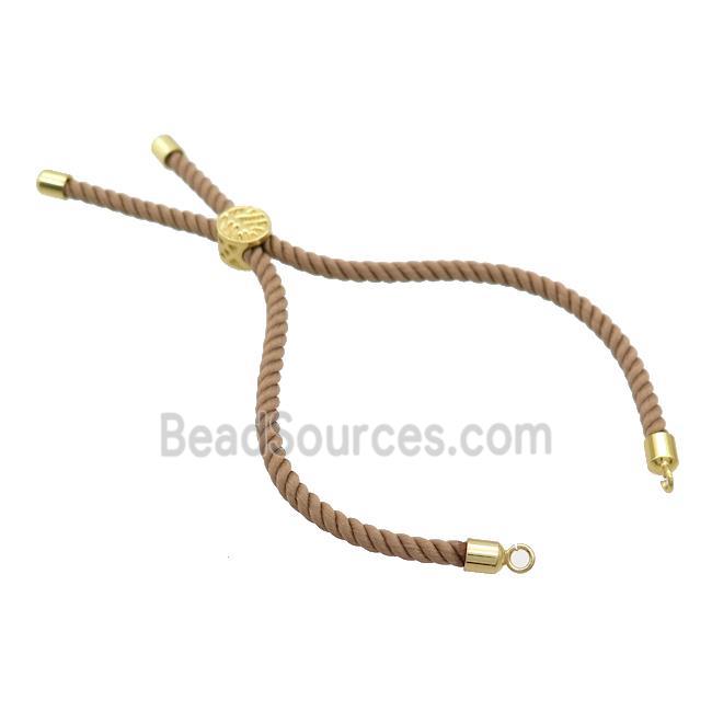 Coffee Nylon Bracelet Cord