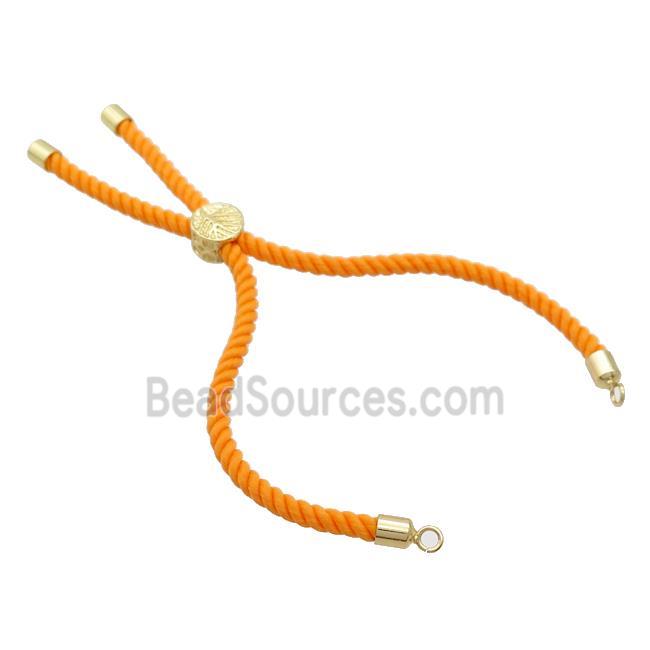 Orange Nylon Bracelet Cord