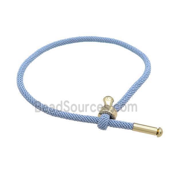 Lt.Blue Nylon Bracelet Adjustable