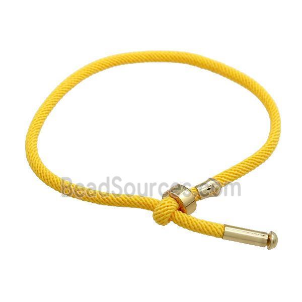 Gold Nylon Bracelet Adjustable