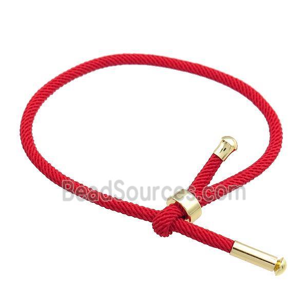 Red Nylon Bracelet Adjustable