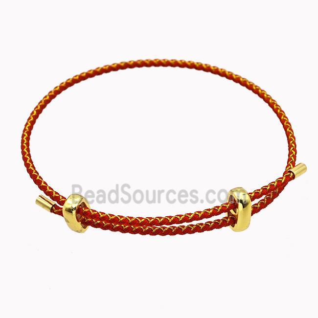 Red Nylon Cord Bradelet Adjustable