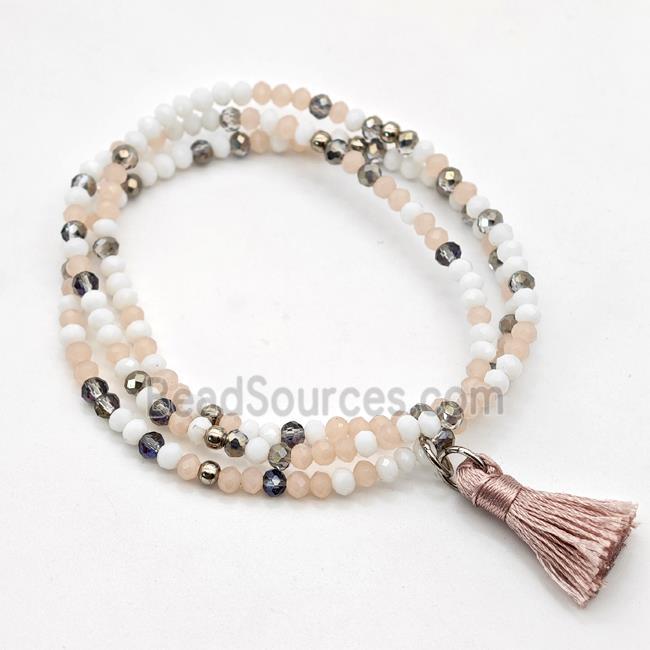 Chinese Crystal Glass Bracelets Stretchy