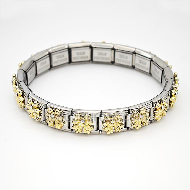 Stainless Steel bracelet, platinum plated