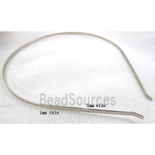 Platinum Plated  steel alloy Hair Bands